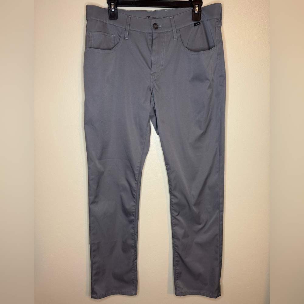 TravisMathew Men's Golf Pants Gray Performance Stretch Pants Size 32